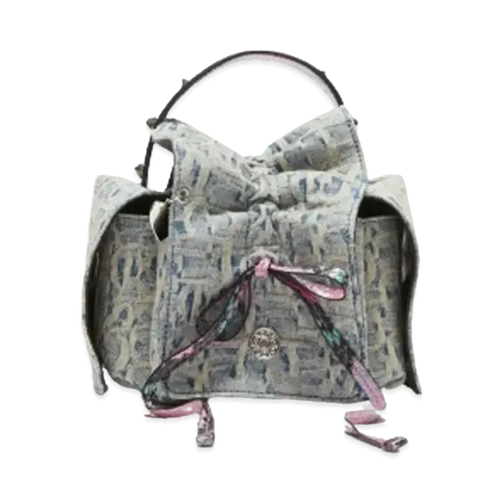 Acne Studios Monogram Multi Pocket Mini Bag "Light Blue/Pink"