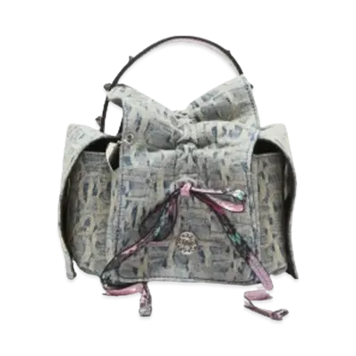 Acne Studios Monogram Multi Pocket Mini Bag "Light Blue/Pink"