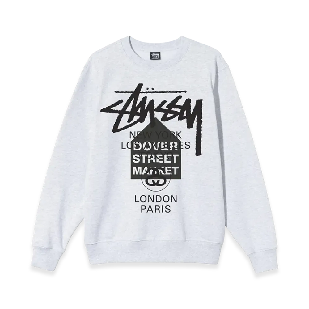 Stussy DSM World Tour Crew 2021 "Ash Heather"