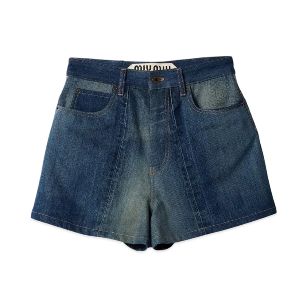 MIU MIU Women's Denim Shorts "Navy"