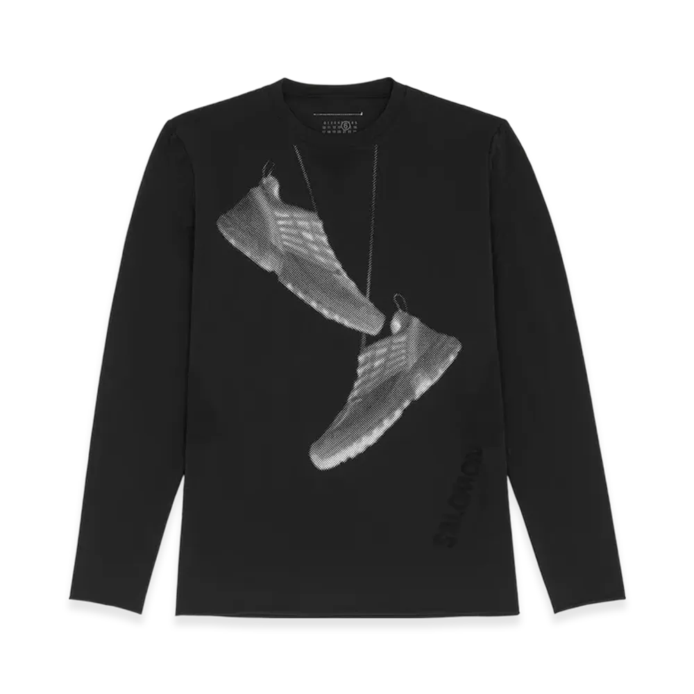 MM6 Maison Margiela x Salomon Women's Sneaker Print T-Shirt "Black"