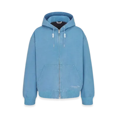 Dior Couture Hooded Sweatshirt Cotton Denim "Blue"