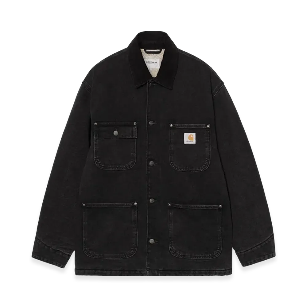 Carhartt WIP OG Chore Coat "Black/Black(Stone Washed)"