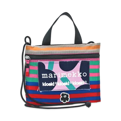 Marimekko Women's Kioski Shoulder Bag Sacoche Funny Cross Pocket Tasaraita "Multi"