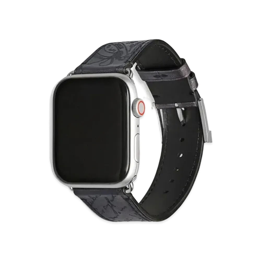 Berluti Apple Watch Bracelet Scritto Leather "Light Aluminio"
