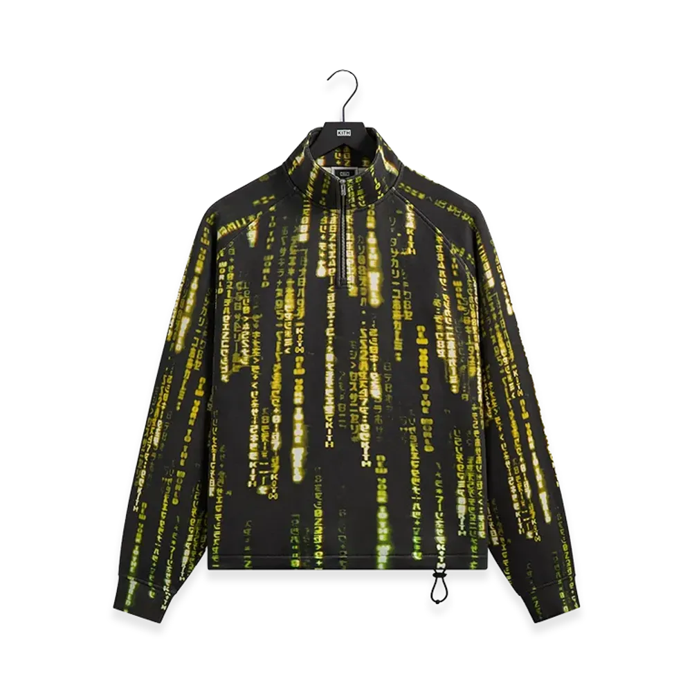 Kith x The Matrix Code Vintage Nelson Quarter Zip "Black"