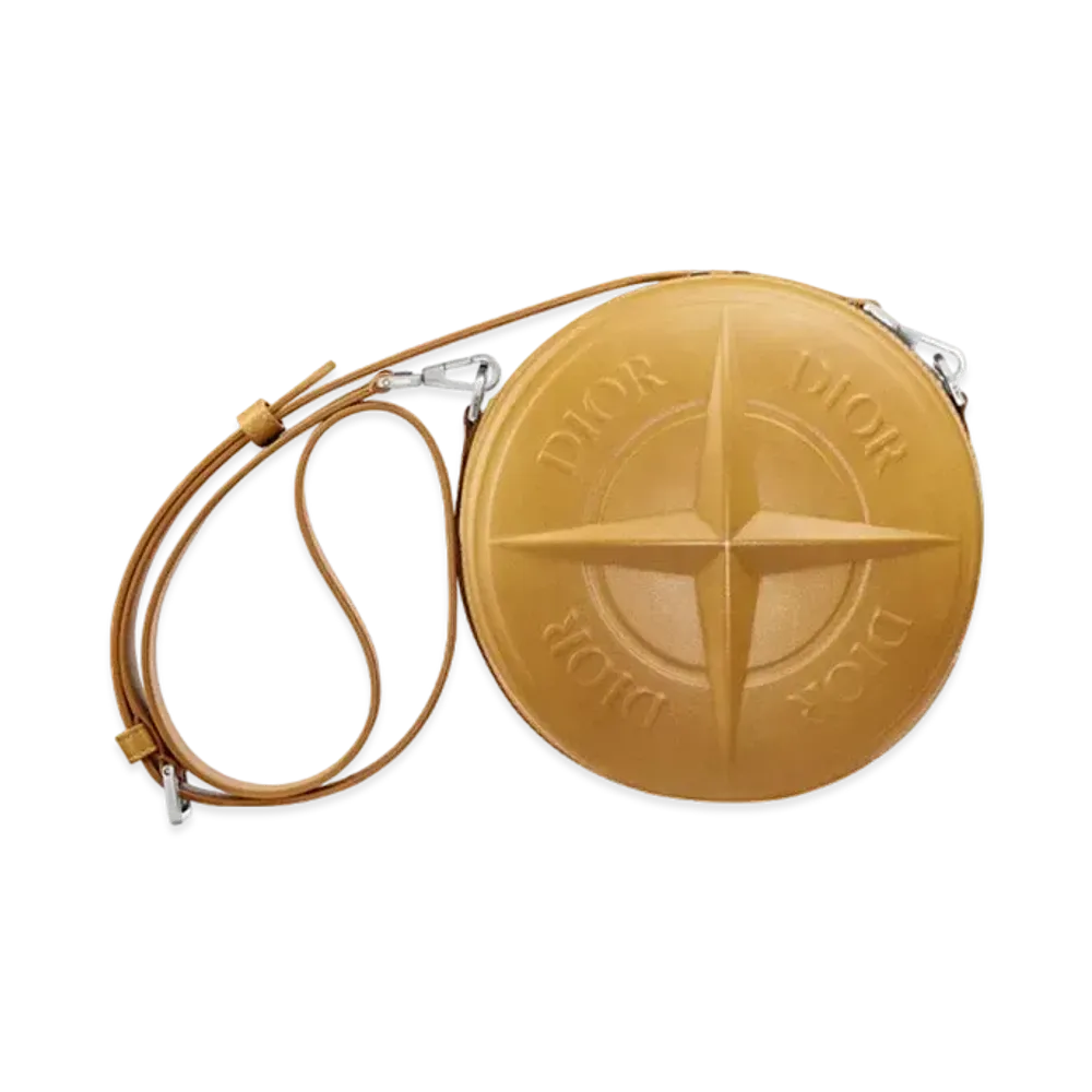 Dior x Stone Island Round Bag Smooth Calfskin Limited Edition "Yellow"