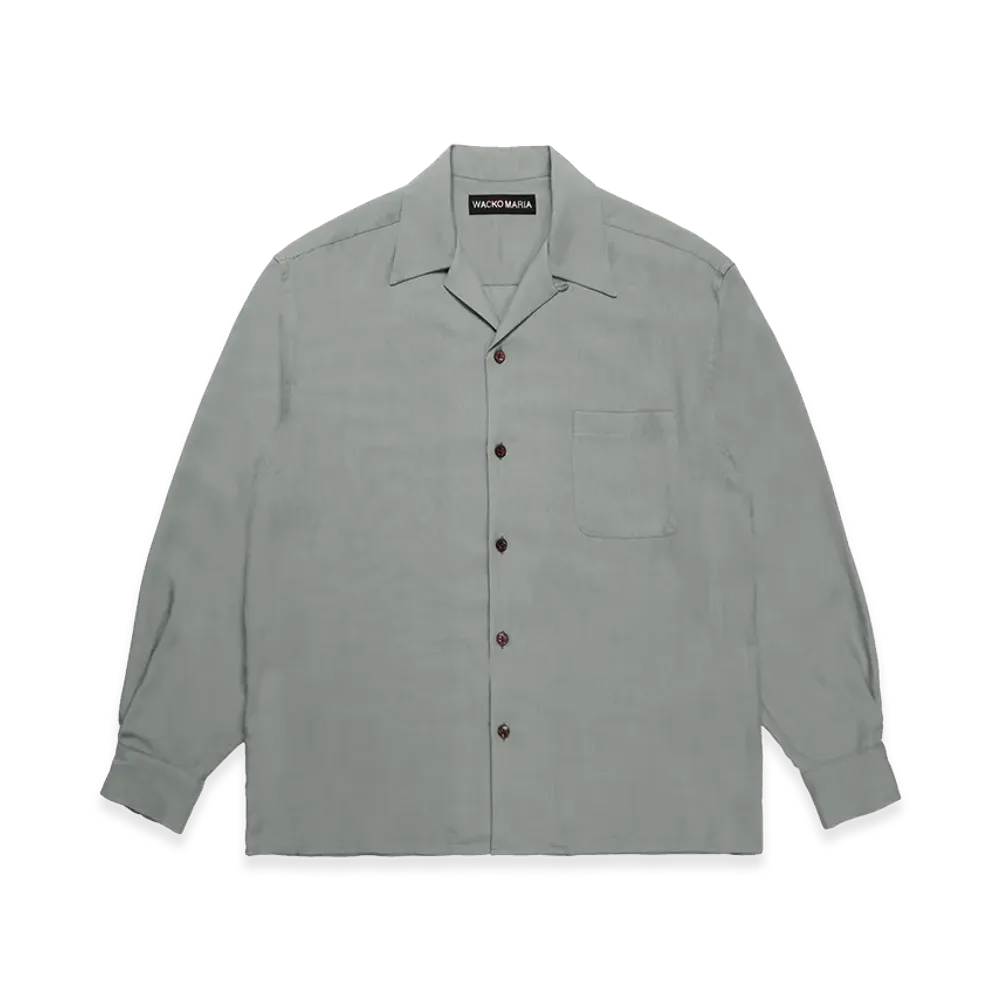WACKO MARIA 50'S Open Collar Shirt "Gray"