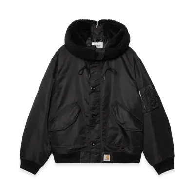 Carhartt WIP Hooded Oltera Bomber "Black/Black"