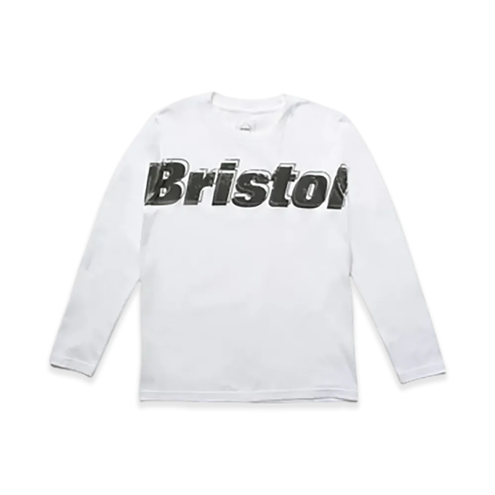 F.C.Real Bristol For Kids Overlay Logo L/S Tee "White"
