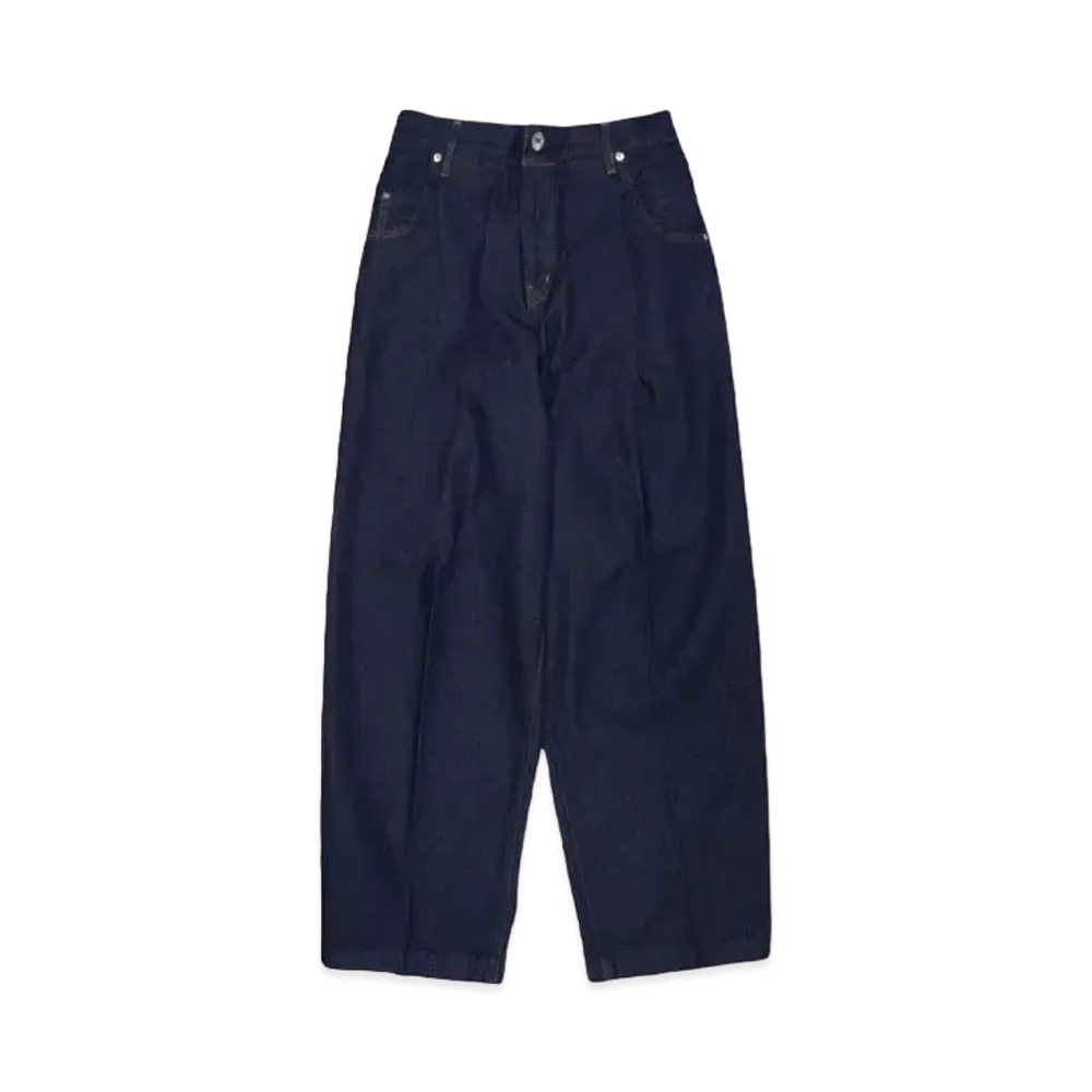 NEONSIGN Wide denim slacks "One wash" "INDIGO OW"
