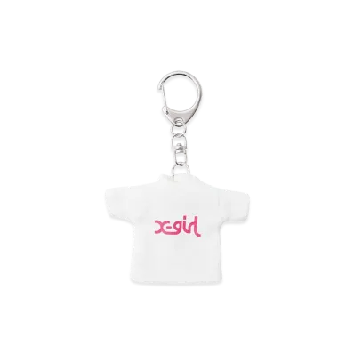 X-Girl Women's Mills Logo Tee Keychain "White"