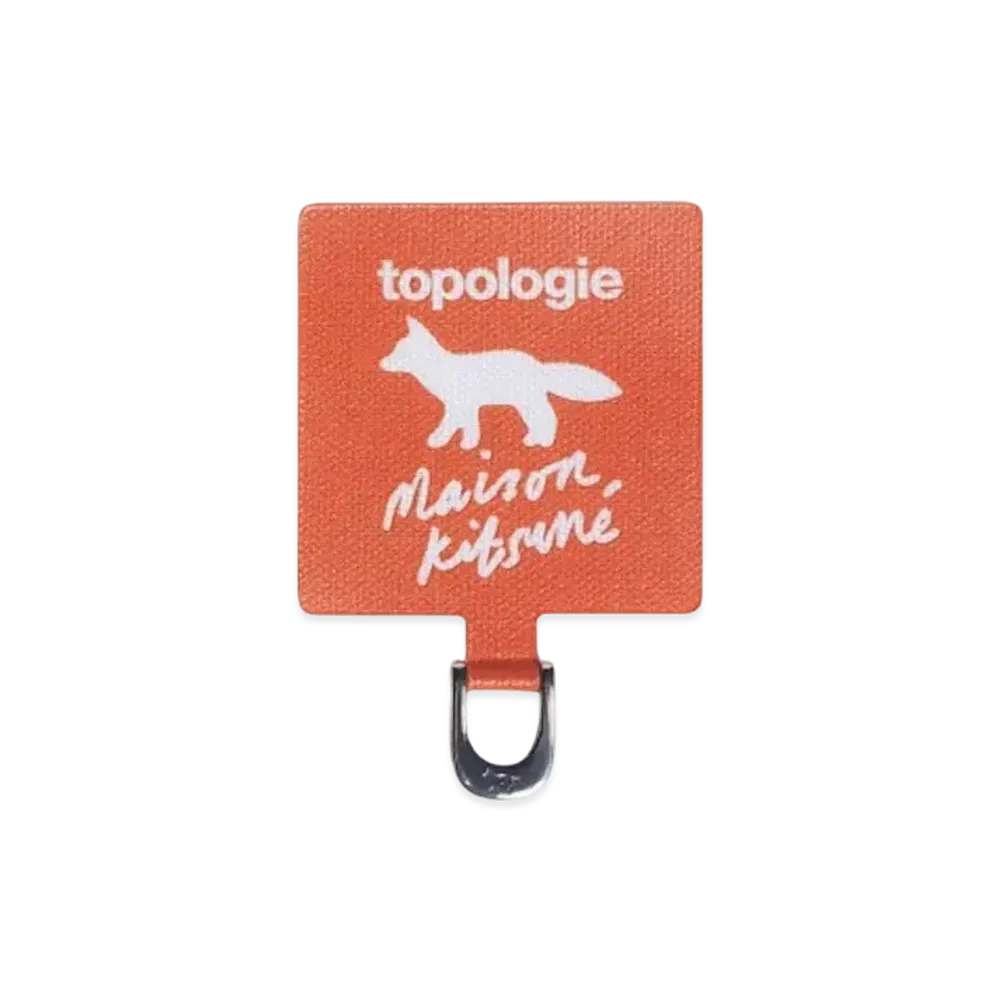 Maison Kitsune x Topologie Phone Strap Adapter "Marigold Red"
