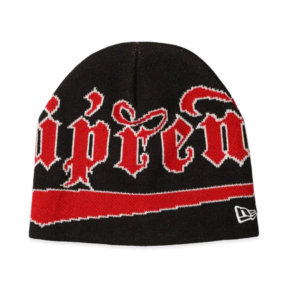 Supreme New Era Accent Beanie "Black"