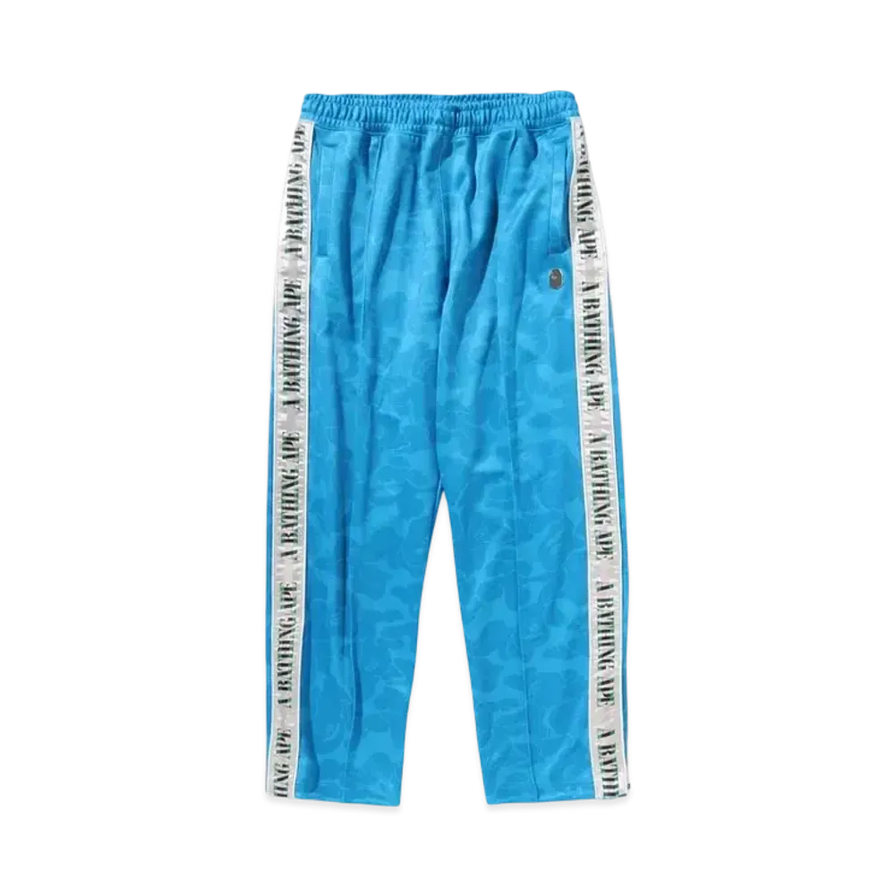 A BATHING APE Solid Camo One Point Track Pants "Blue"