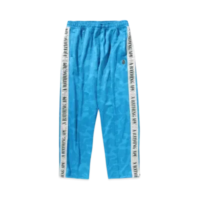 A BATHING APE Solid Camo One Point Track Pants "Blue"