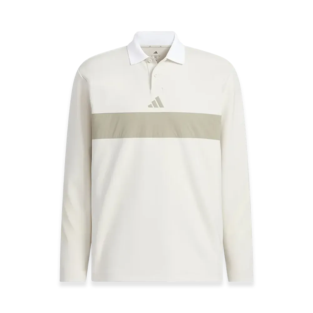 adidas Golf Long-Sleeve Polo Shirt "Alumina"
