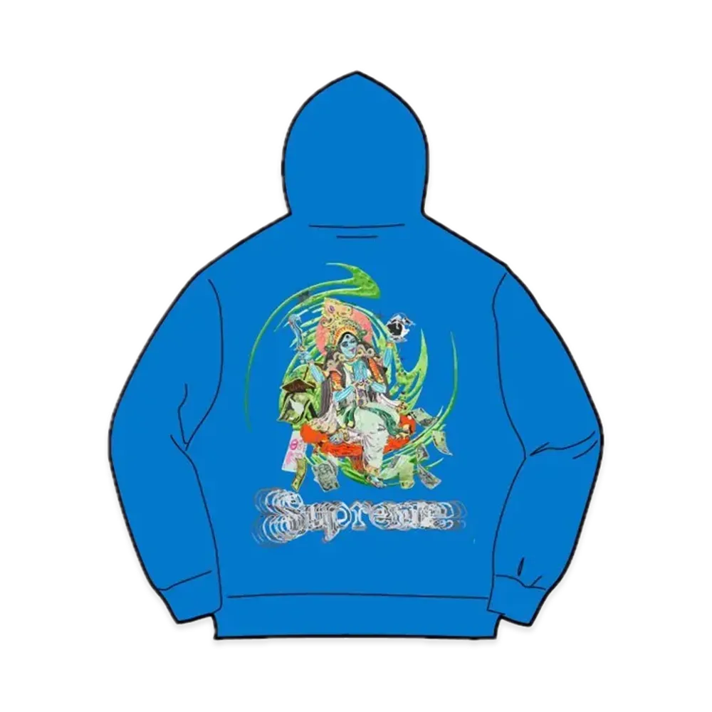 Supreme Lakshmi Zip Up Hooded Sweatshirt "Bright Blue"