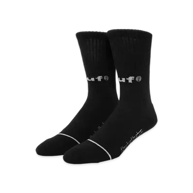 HUF Eightynine Crew Socks "Black"