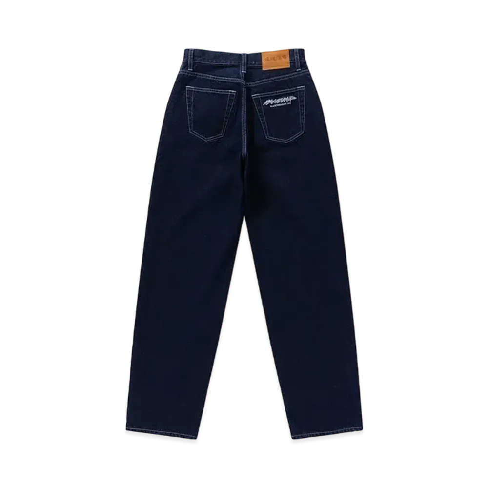 BlackEyePatch Baggy White-Stitched Work Jeans "Indigo"
