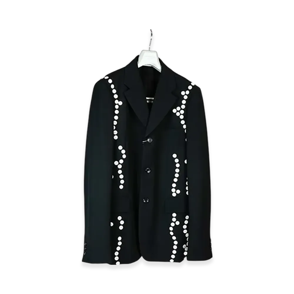 COMME des GARCONS HOMME PLUS Button Gabardine Jacket "Black"