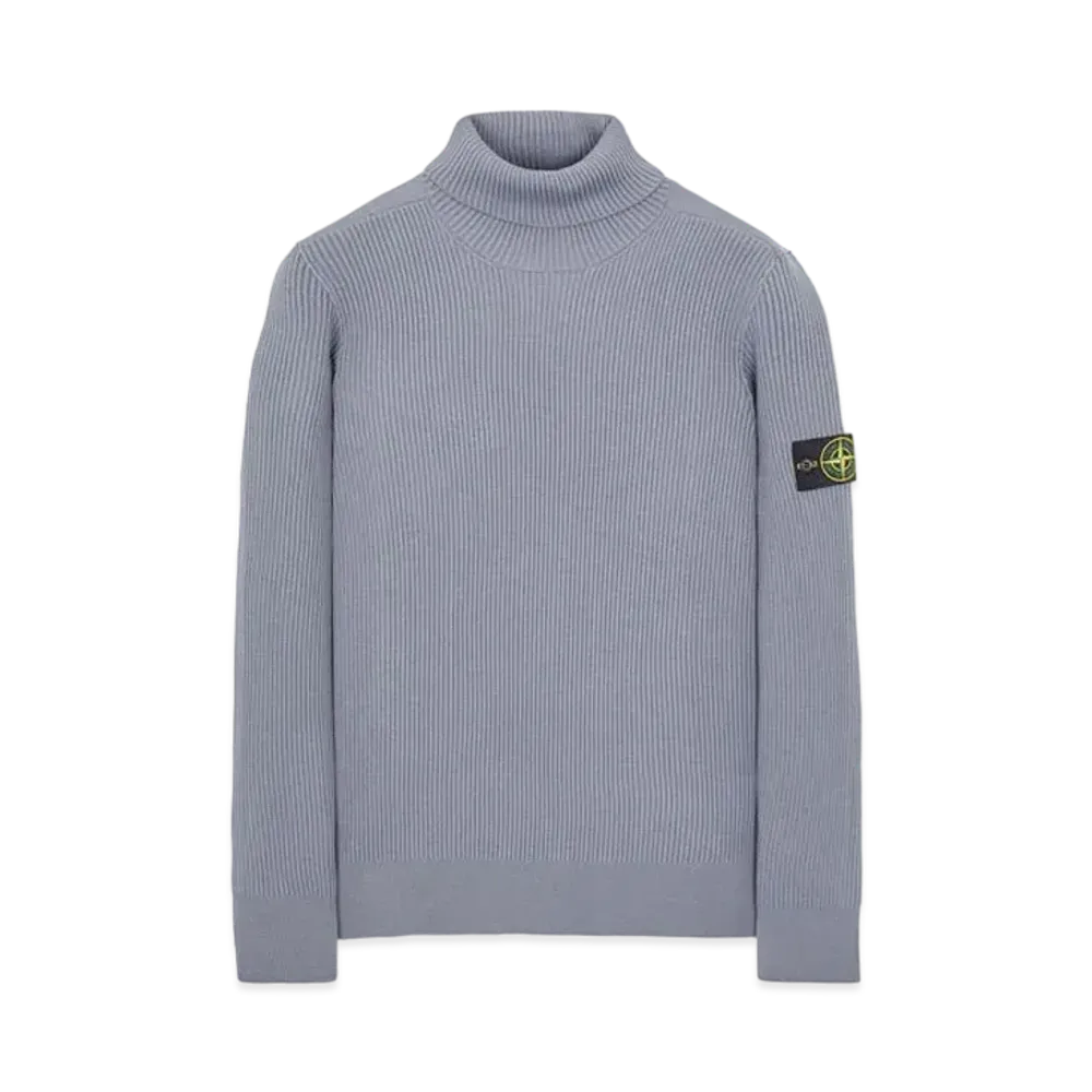 Stone Island 525C2 FULL RIB PURE WOOL "Pastel Blue"