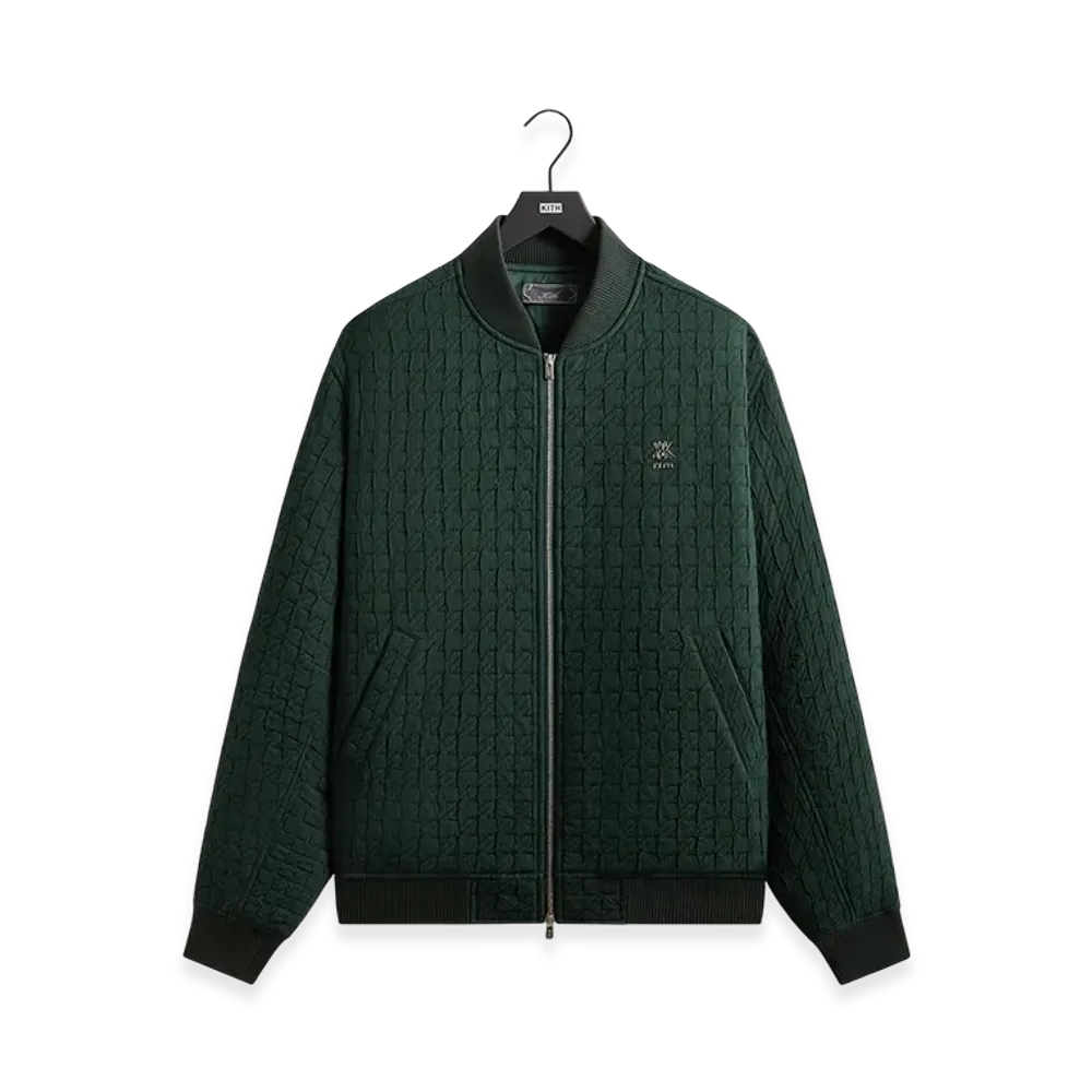 Kith Check Quilt Avery Bomber Jacket "Stadium"
