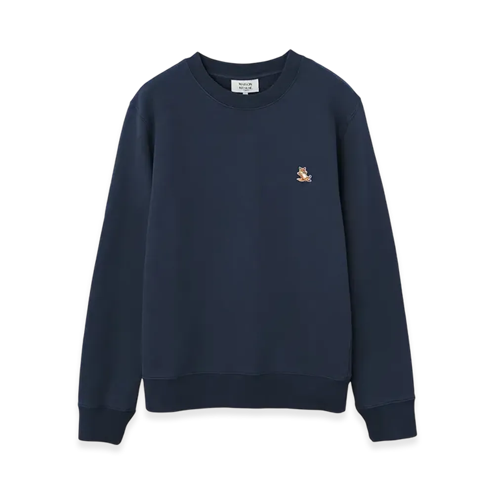 Maison Kitsune Chillax Patch Regular Sweatshirt "Eclipse Blue"