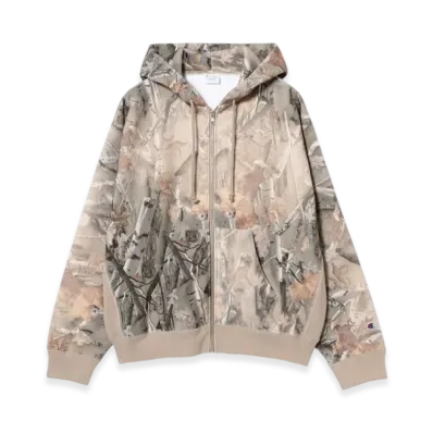 BEAMS x Champion Reverse Weave R Full Zip Parka "Camo"