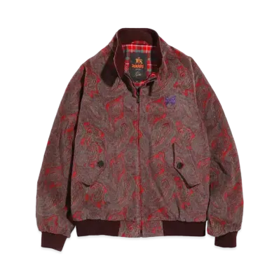 Needles X BARACUTA - G9 - C/PU 8W CORDUROY / PAISLEY PT. "Red"