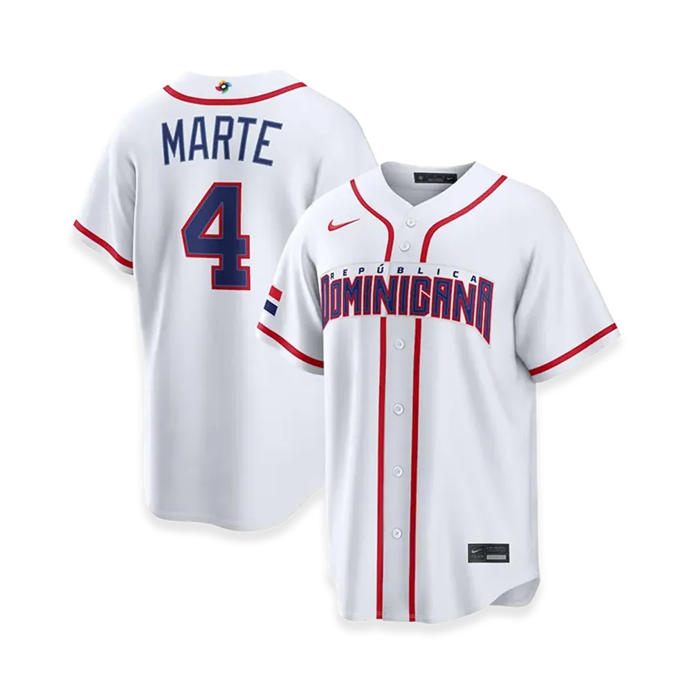 Nike 2026WBC World Baseball Classic Ketel Marte Dominican Republic Baseball Home Stadium Jersey "White"