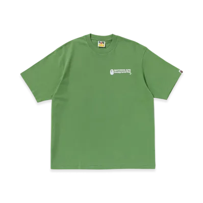 A BATHING APE Bape Logo Relaxed Fit Tee #2 "Green"