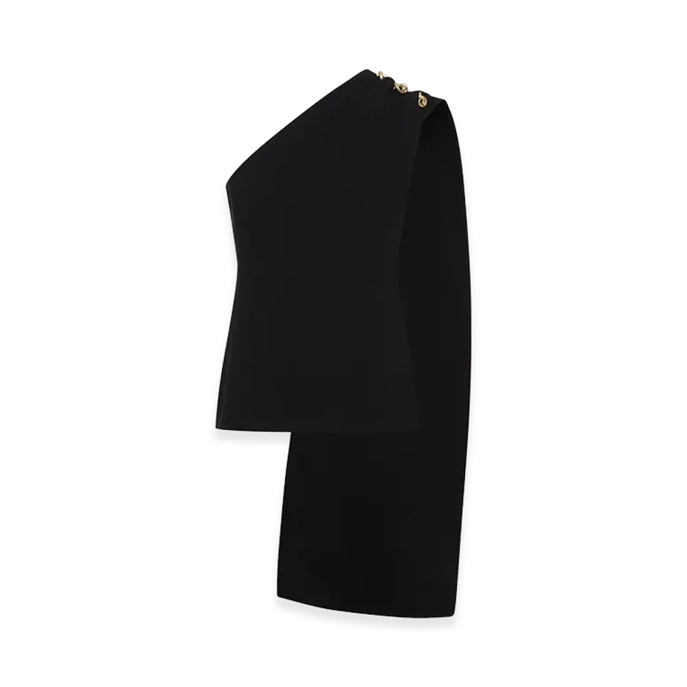 Bottega Veneta Women's Wool Viscose Crepe Top With Knot Detail "Black"