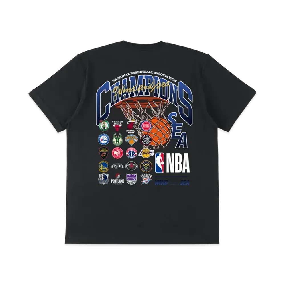 WIND AND SEA x NBA Champion Tee "Black"