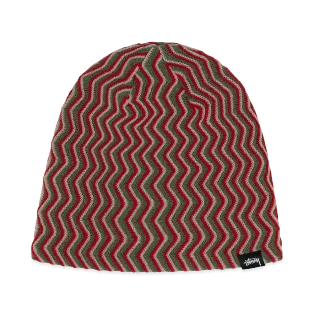Stussy Skullcap Crinkle Stitch "Olive"