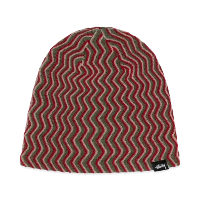Stussy Skullcap Crinkle Stitch "Olive"