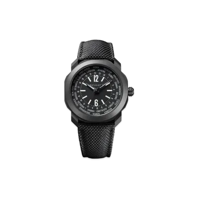 BVLGARI Octo Roma Watch "Stainless Steel/Black"