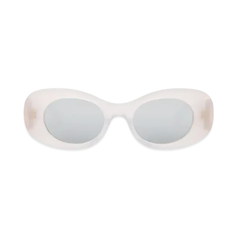 LOEWE Oval Maxi Anagram Sunglasses "White"