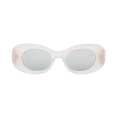 LOEWE Oval Maxi Anagram Sunglasses "White"
