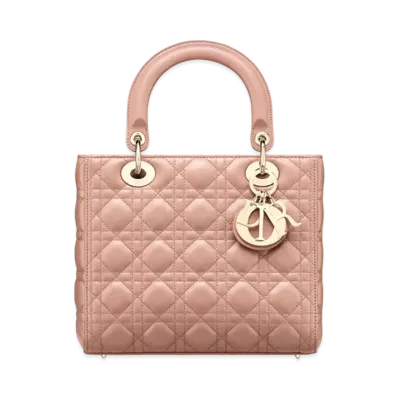 Dior Medium Lady Dior Bag Cannage Lambskin "Brush"
