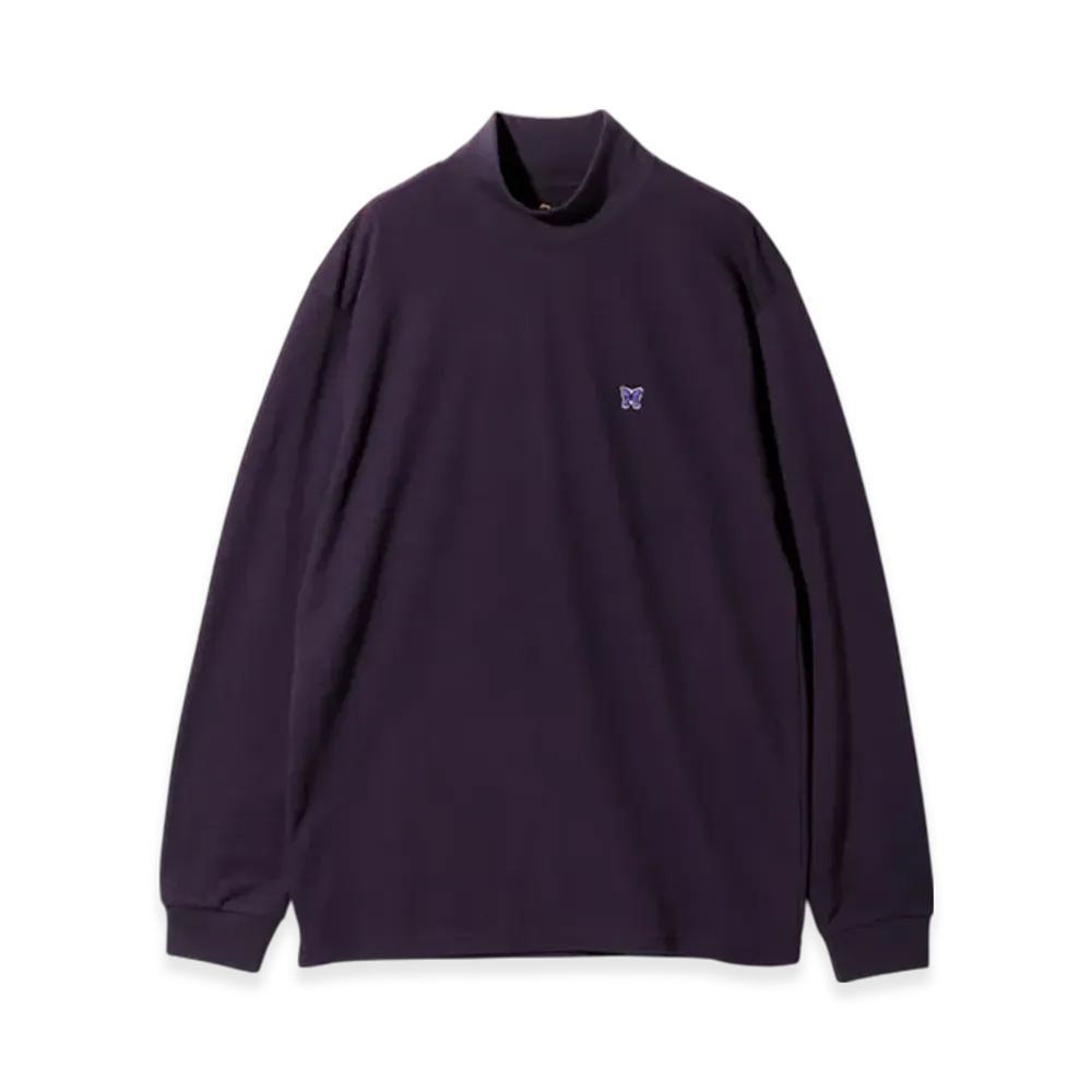 NEEDLES L/S Mock Neck Tee - Poly Jersey "Purple"