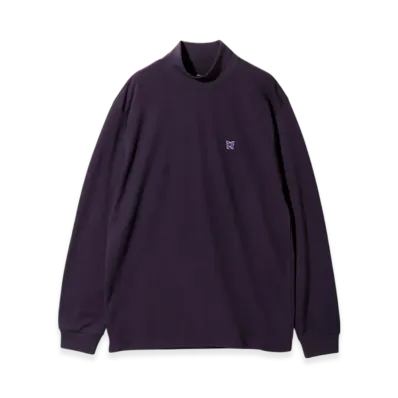 NEEDLES L/S Mock Neck Tee - Poly Jersey "Purple"