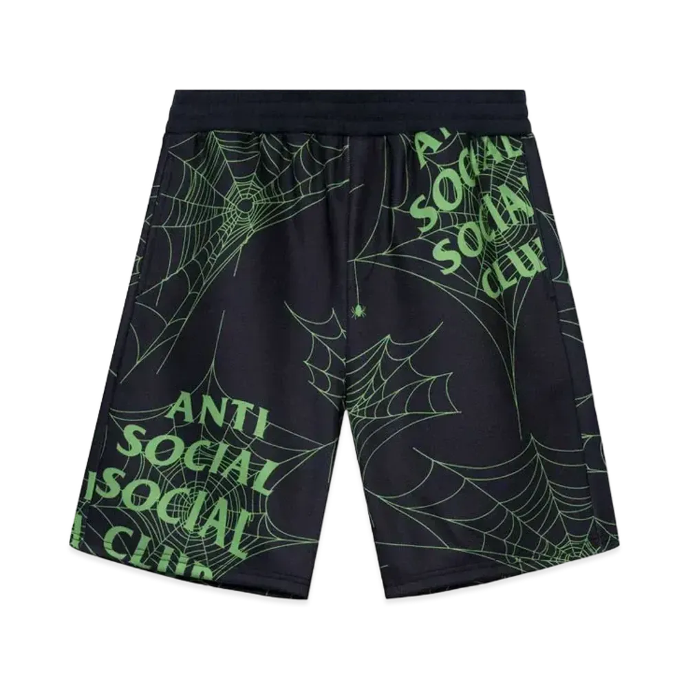 ANTI SOCIAL SOCIAL CLUB FA22 Crawling In The Dark Black Terry Fleece Shorts "Black"