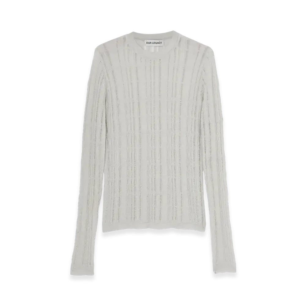 OUR LEGACY Formal Roundneck "Cloud Grey Tech Cotton"