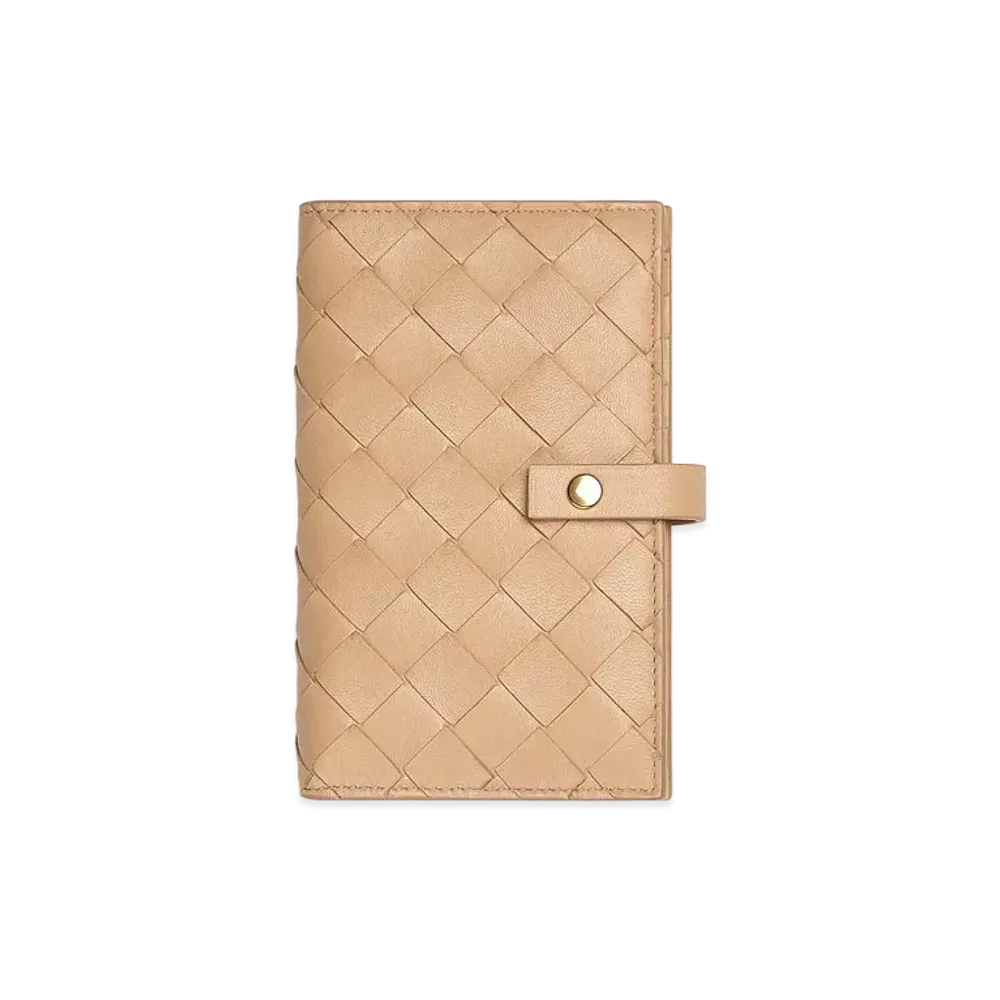Bottega Veneta Bifold Zipped Wallet "Almond"