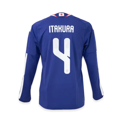 adidas Soccer Japan 2026 Home Replica Long Sleeve Jersey #4 Ko Itakura "Japan Blue/Ash Blue"