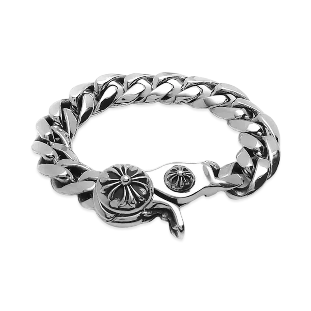 Chrome Hearts Classic Link Clip Bracelet "Silver"