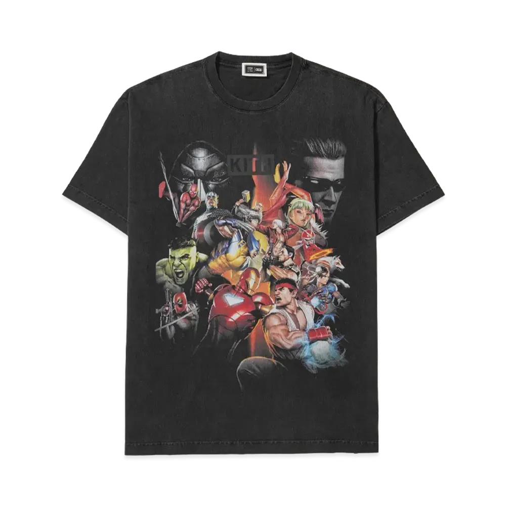 Kith x Marvel vs. Capcom Ultimate Vintage Tee "Black"