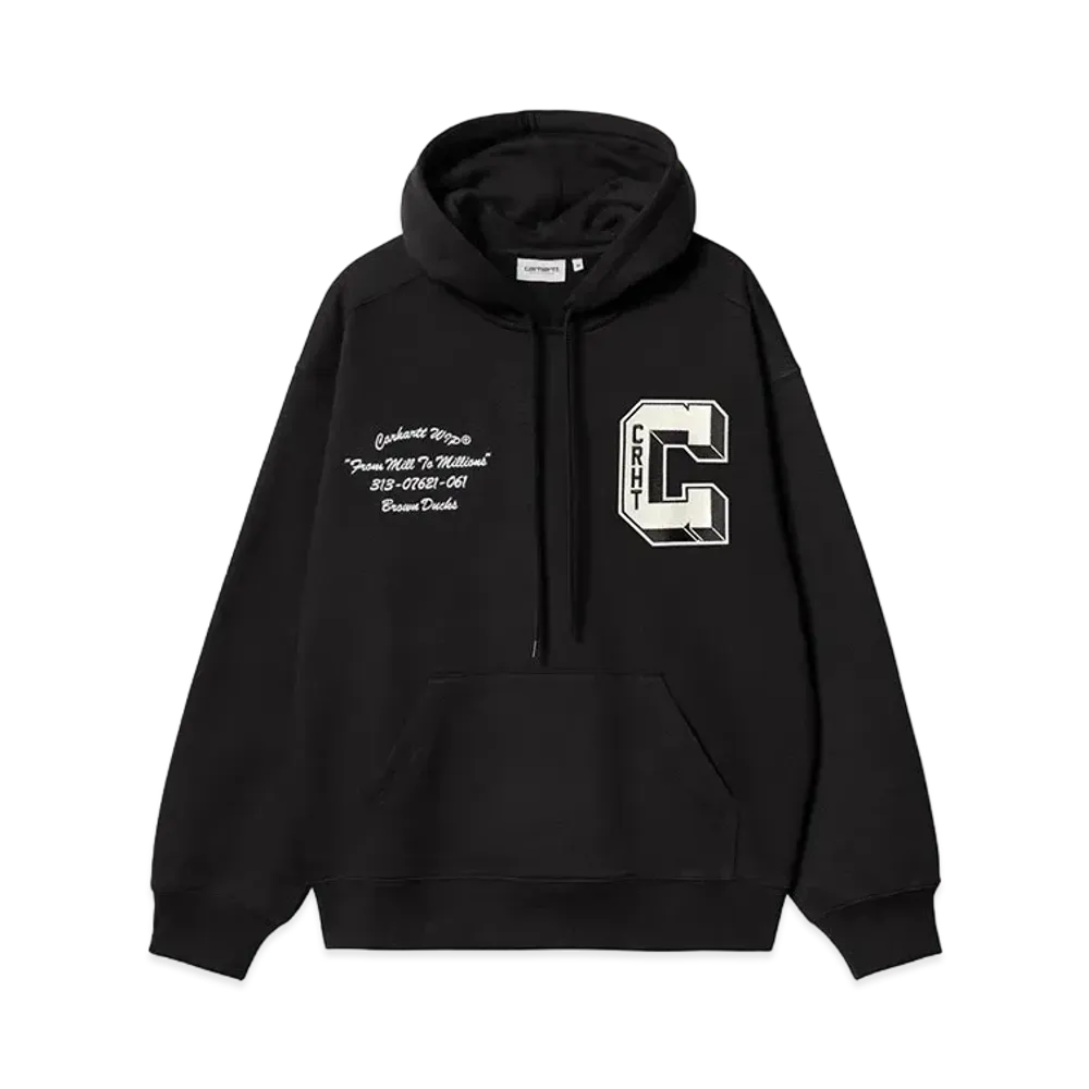 Carhartt WIP Hooded Brown Ducks Sweat "Black"