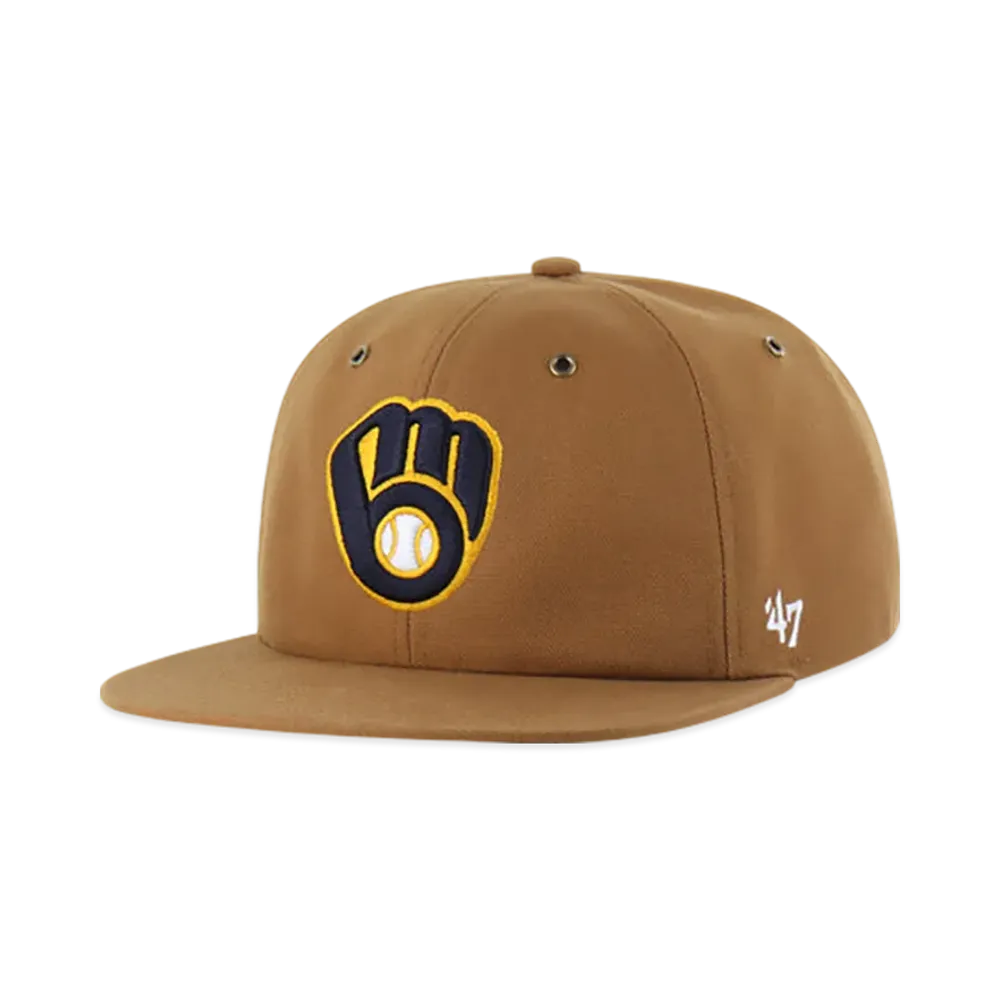 47 x Carhartt Milwaukee Brewers Captain RL Relaxed Fit "Brown"
